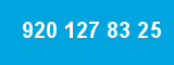 920 127 83 25